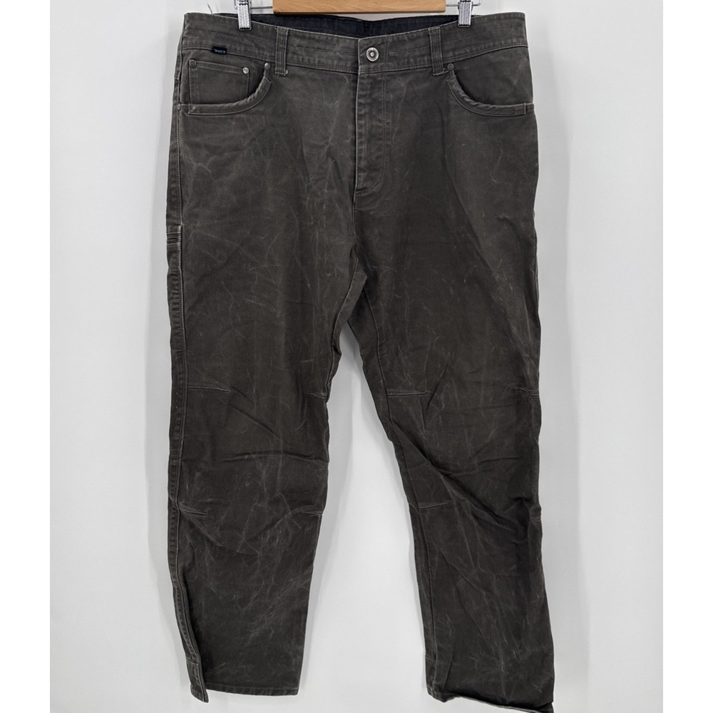 Kuhl Mens Vintage Patina Dye Gray Rydr Pants 38x32 Hiking Outdoors Chino